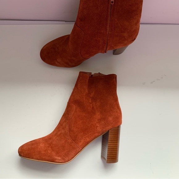 JEFFREY CAMPBELL PRIANA Bootie In Rust Suede Sz 6M - Picture 3 of 11